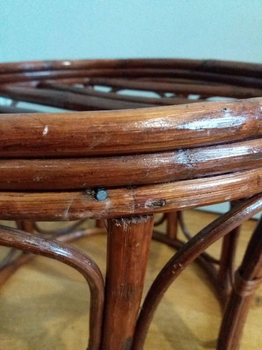 Wicker Pouf With Cushion 15 Wicker Pouf With Cushion - Image 15