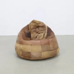 Bean Bag In Patchwork Leather, 1970s -Cozy Seats Store 97724142 9457 4ae0 b110 fe3685c94ec3