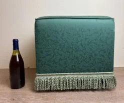 Napoleon III Style Pouf In Patterned Fabric