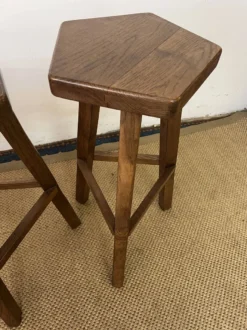 Pair Of Vintage Brutalist Bar Stools -Cozy Seats Store 99e68bb2 a73c 43c2 9761 de112216fb60