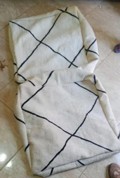 100% Handmade Artisanal Berber Pouf