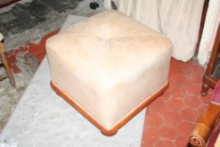 Cube Pouf In Light Brown Leather -Cozy Seats Store 9b4584e6 923f 4733 9b59 93b6de315782