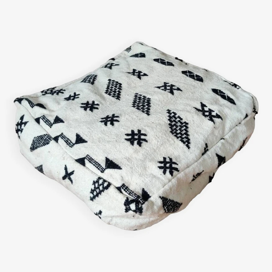 Ethnic Moroccan Berber Pouf 4 Ethnic Moroccan Berber Pouf - Image 4