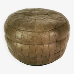 Leather Patchwork Pouf, Germany 1970s. -Cozy Seats Store 9c61d97f d1a3 4b3d 925d fb0d837be031