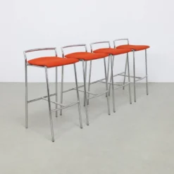 4x Bar Stool In Chrome By Casala, 1990s -Cozy Seats Store 9d530d88 6ce1 462e a6b6 35bfbbcb5ba7