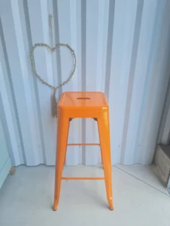 Orange Steel Metal Stool Several Available -Cozy Seats Store 9de5f82a 1dc7 4f0e a637 8d589e1fbb5f