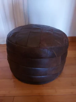 Leather Patchwork Pouf, Vintage 70'S By Sede -Cozy Seats Store 9f0d0437 b7db 464e 8422 71211c2fb73a