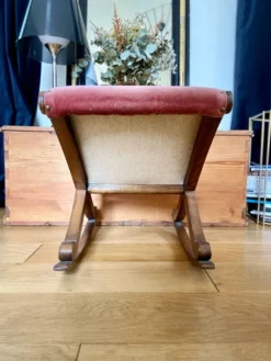 Rocking Footrest In Velvet And Wood -Cozy Seats Store 9f401afd 4888 4bfc a074 f7649a38f4f2