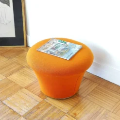 Vintage Space-Age Pouf/footstool In Orange Jersey By Pierre Paulin Old Edition Artifort, 1960. -Cozy Seats Store a0a7cb2d dfe5 4074 9ee9 a869e43a011b