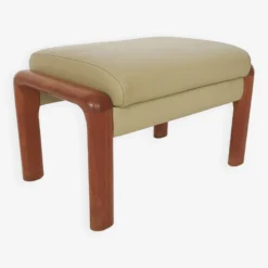 Leather And Teak Ottoman By Sven Ellekaer For Komfort, Denmark 1960s -Cozy Seats Store a2c3f218 0c8d 434d 93ac 1974fbddbf37