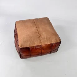 Vintage Leather Pouf, 1960s -Cozy Seats Store a4c71f55 89c5 4982 a38a 7497bb0e8ab8