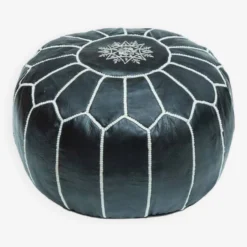 Moroccan Leather Pouf, Moroccan Ottoman Pouf, Moroccan Pouf Black, Vintage 5 Moroccan Leather Pouf, Moroccan Ottoman Pouf, Moroccan Pouf Black, Vintage -Cozy Seats Store a6af3095 7cf0 4da9 96a7 b8b35dd0013a