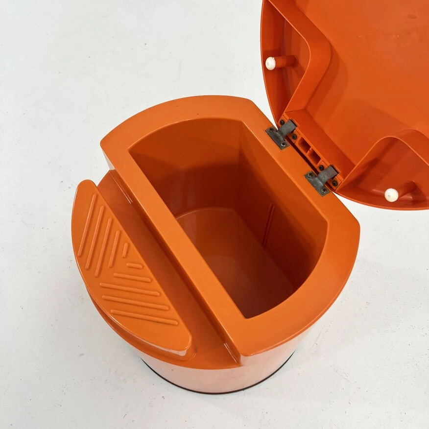 Orange Rolle Stool By Ilma Italy, 1970 3 Orange Rolle Stool By Ilma Italy, 1970 - Image 3