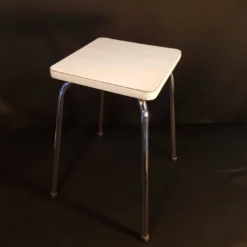 Vintage White Formica Stool -Cozy Seats Store aa48d1d4 4fa3 4bb2 805b 69456e31f9cd