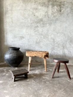 Small Stool, Side Stool In Old Teak, Footrest -Cozy Seats Store ac997149 6fb4 4064 a01b 8286d505a78a