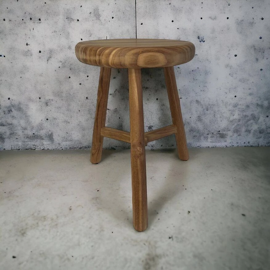 Teak Wood Stool 4 Teak Wood Stool - Image 4