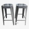 Gray Steel Bar Stool