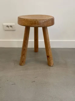 Stool Called "Massue" Charlotte Perriand For 60s Bows