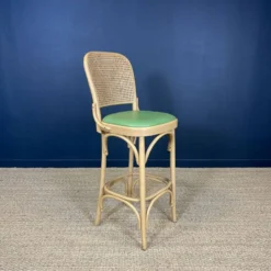 Set Of 8 Thonet Cannage Type High Bar Chairs, Light Wood And Colored Skai -Cozy Seats Store af545a55 b630 4d1d a3d7 60f6eb92ecf7