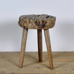 Oak Milkstool, Circa 1870 -Cozy Seats Store b18b689c e8e9 495e bae7 41615f24f251