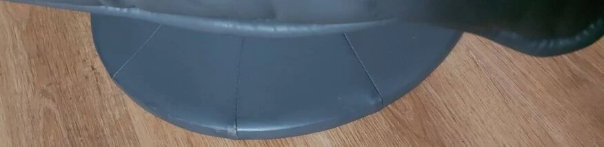 Vintage Mid-century Danish Leather Footstool 8 Vintage Mid-century Danish Leather Footstool - Image 8