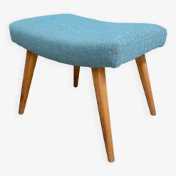 Blue Foot Stool / Ottoman 1960s -Cozy Seats Store b38655fa 8b1f 4372 b2ff fd57ba5bab21