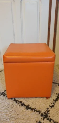 Orange Pouf