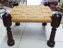 Pair Of Vintage Anglo-indian Jute Stools Footrests -Cozy Seats Store b43a8ff0 9646 4814 9baa cba6a2d00f5b