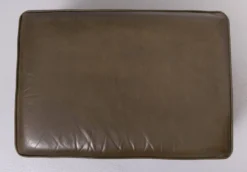 Green Leather Pouf . 1970s Germany -Cozy Seats Store b59a4bb0 3707 4e09 ba49 592c20bc80dd