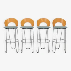 4x Postmodern Bar Stool, 1990s