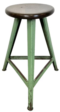 Green Industrial Workshop Stool, 1960s -Cozy Seats Store b8c75af6 8674 43bf b4a3 f42c0399dba8