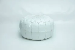 Moroccan Leather Pouf, Moroccan Ottoman Pouf, White Moroccan Pouf, Vintage 5 Moroccan Leather Pouf, Moroccan Ottoman Pouf, White Moroccan Pouf, Vintage -Cozy Seats Store ba133525 9130 4382 a378 c54b5708f843