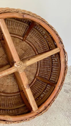 Vintage Rattan Pouf 80s -Cozy Seats Store ba14a8cf 361a 401a a2c5 7eb5d0351ea7