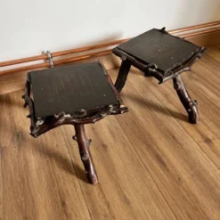 Pair Of Tripod Stools -Cozy Seats Store ba586439 3178 48d2 a660 3debbd150648