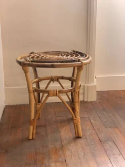 Vintage Rattan Stool -Cozy Seats Store bb03a950 5c84 4ea5 ae93 089bfd673134