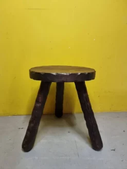 French Wooden Tripod Stool, 1970s -Cozy Seats Store bdae621c a871 4493 b3ec 11301c712e93