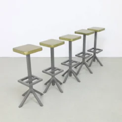 5 Vintage Industrial Design Bar Stools, 1970s -Cozy Seats Store be1ef83e ece6 4390 8b0f 273246f024c4
