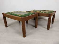 Pair Of Vintage Oak Poufs -Cozy Seats Store bf7c28a8 092d 461e a606 dbea37968d74