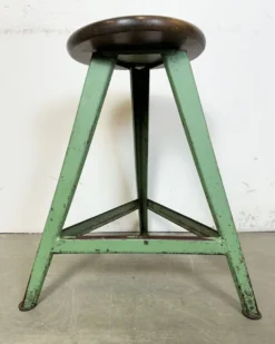 Green Industrial Workshop Stool, 1960s -Cozy Seats Store bf88093f 1d87 4417 92c0 b275ae8c53e4