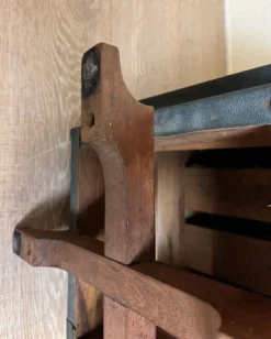 Designer Swivel Leather Stool With Teak Leg -Cozy Seats Store c15b071c 3a51 4b9a ad9a 4d07f1bc5d73