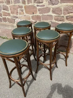 6 Thonet Bentwood Bar Stools 60s Bentwood Stool Thonet Wood & Leather French Bar Stool -Cozy Seats Store c5866fdf 5163 44a6 ad51 55a4da8fc94e