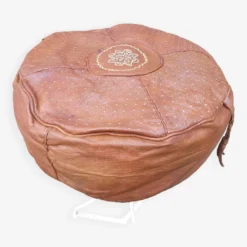 Large Vintage Moroccan Leather Pouf 20 Large Vintage Moroccan Leather Pouf -Cozy Seats Store c5cdf7b1 8325 47b9 8f7e 9c76682a2663