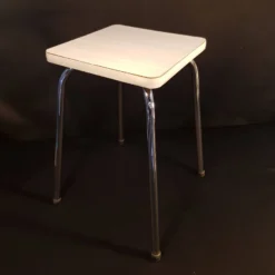Vintage White Formica Stool -Cozy Seats Store c657eff8 c094 48dd a166 ebe3c8b8ee5e