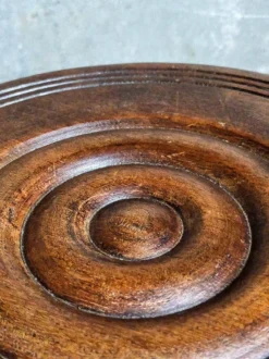 Low Tripod Stool In Vintage Turned Solid Wood -Cozy Seats Store c7114695 a023 404e be97 ce086160768c