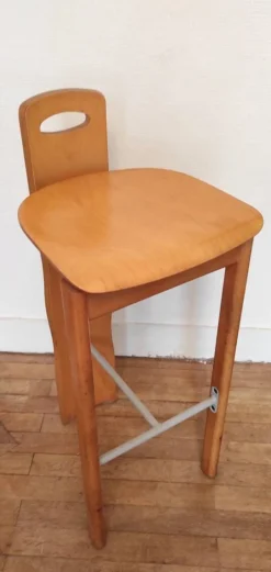 80's Design Solid Wood High Stools -Cozy Seats Store c8107ec2 717a 4d49 8630 82440edf1375