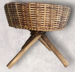 Vintage Rattan Ottoman Stool From The 70s -Cozy Seats Store c83ee910 bf3e 49fc 9a7e b4f2efa84903