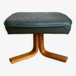 Scandinavian Footrest In Leather, 20th Century -Cozy Seats Store c97df5e8 7178 4397 a412 fdf90f5952ba