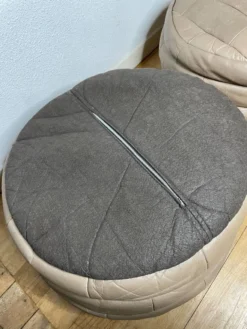 Pair Of Patchwork Leather Poufs From Sède -Cozy Seats Store cd15c4a7 29fc 40d7 9421 69e6e26c55d5