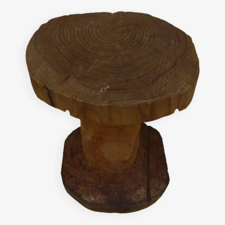Small Stool Carved In Solid Oak 5 Small Stool Carved In Solid Oak - Image 5