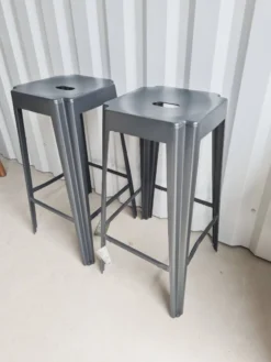 Gray Steel Bar Stool -Cozy Seats Store ce093c89 e88f 4653 bcfe 95c6b1b6970f